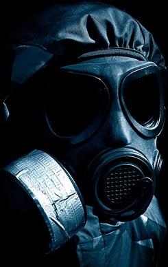 figure wearing a gas mask picture 3