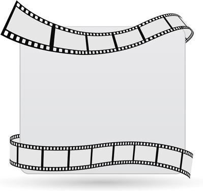 film with blank background vector
