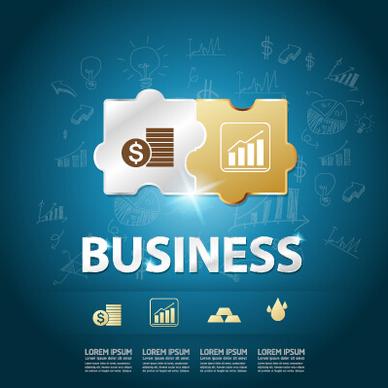 finance business template concept vector