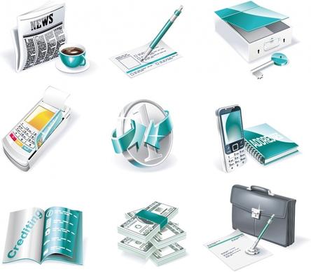 business design elements modern 3d objects design