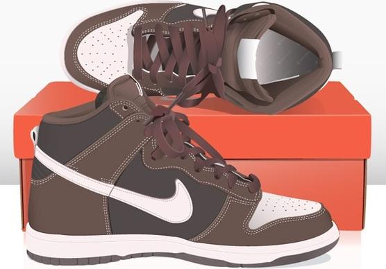 fine nike shoes vector