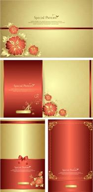 fine pattern cards vector