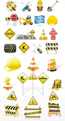 fine vector construction traffic icon
