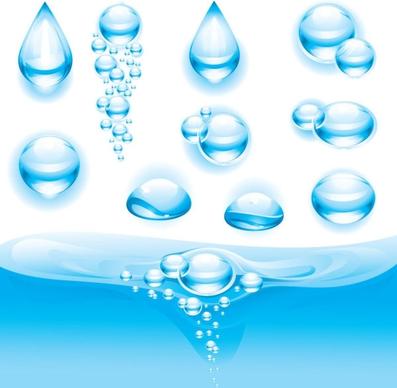fine water droplets 01 vector