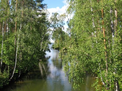 finland stream lake