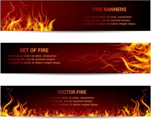 Fire banner design