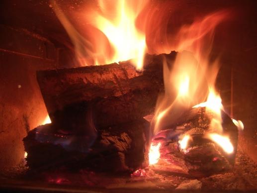 fire open fire fireplace