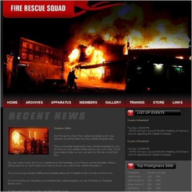 Fire Rescue Squad Template