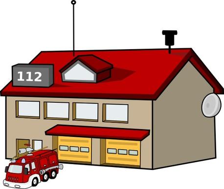Fire Station clip art