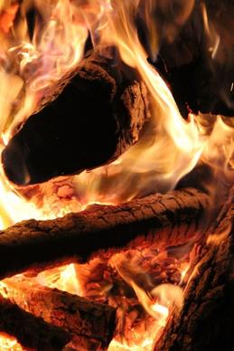 fireplace fire wood