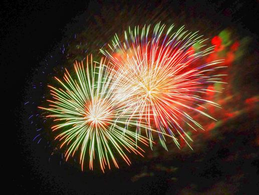 fireworks scene picture elegant sparkling contrast