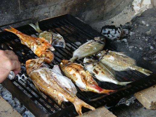 fish barbecue sea