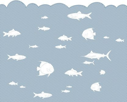 fish in the sea vector graphic