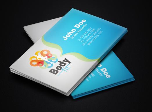 fitness instructor business card template