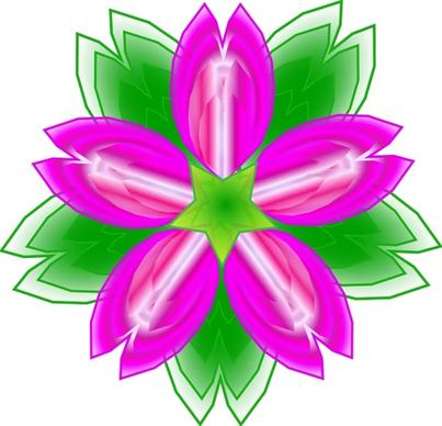 Five Petalled Flower clip art