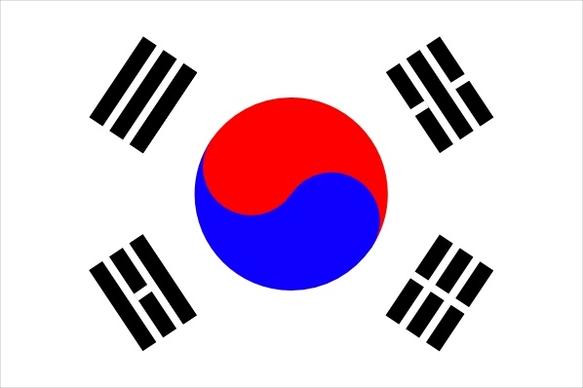 Flag Of Korea clip art