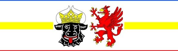 Flag Of Mecklenburg West Pomerania clip art