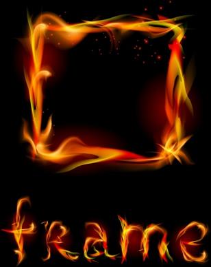 flame effects dazzling colorful vector
