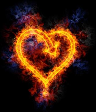 flame heartshaped definition picture