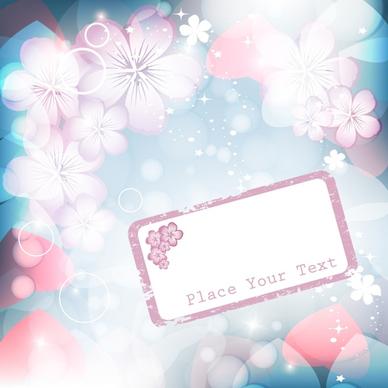 card background template elegant shiny sparkling floras decor