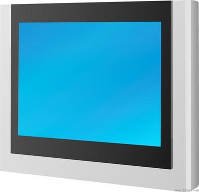 flatscreen tv vector