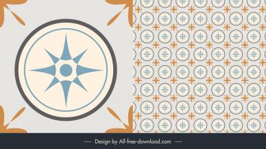 floor tiles pattern template classical circle symmetry decor