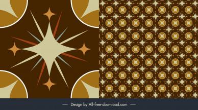 floor  tiles pattern template vintage dynamic stars circles shapes