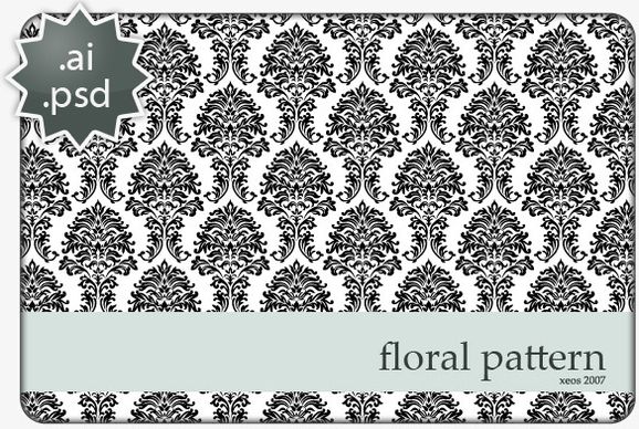 floral black backgrounds design vector