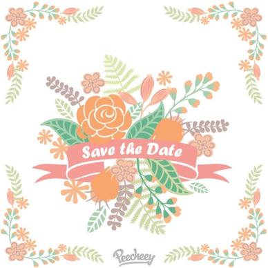 floral decoration save the date