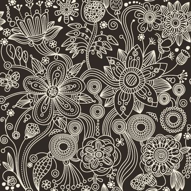 floral decorative pattern art elements vector