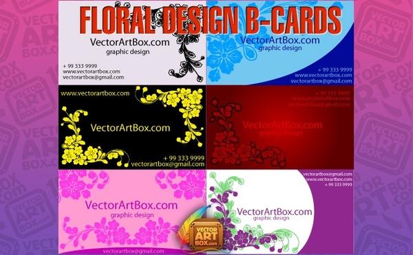 Floral Design B-cards
