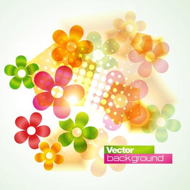 floral flowers vector background