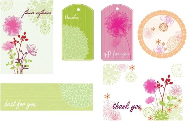 Floral Frames Tags and Cards