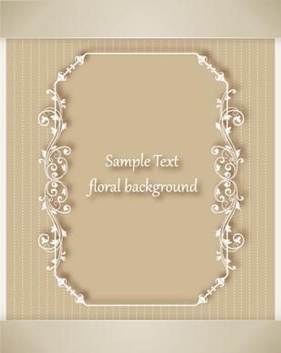 floral frames vector backgrounds set