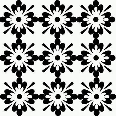 floral illustration black and white