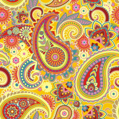 floral paisley pattern seamless vector