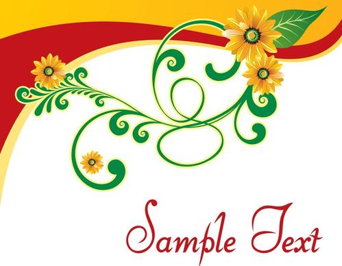 floral template vector
