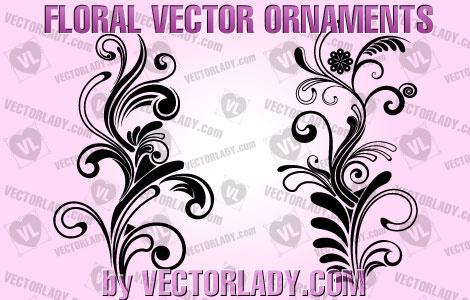 floral vector ornaments