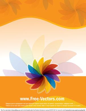 flower colorful vector background