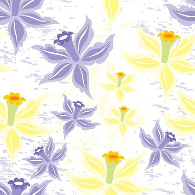 flower seamless background vector