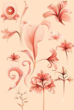 elegant seamless pattern vector illustration with beautiful flower
