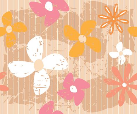 flower wall vector graphic