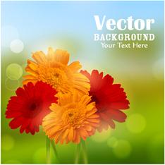 flower with halation background art graphics