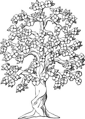 Flowering Tree clip art