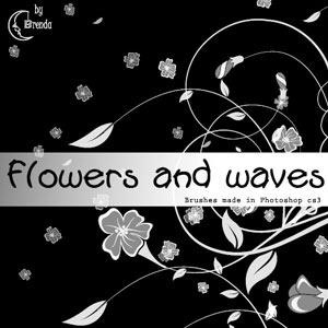 Flowers and waves