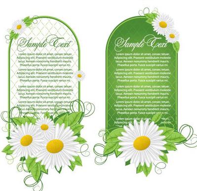 flowers green decoration vector