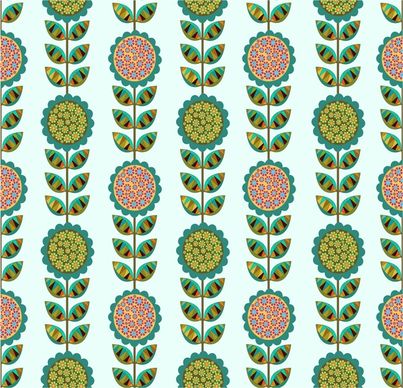 flowers pattern in seamless decoration design