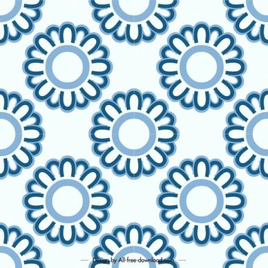 flowers pattern templates flat repeating circles decor