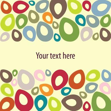 abstract background colorful rounded shapes decor