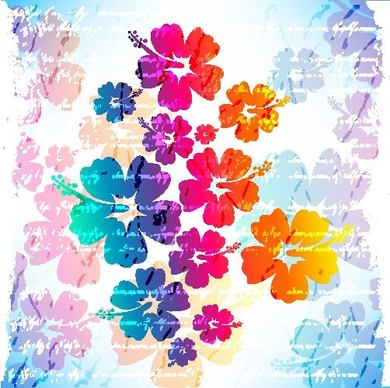 flowers vector background 1